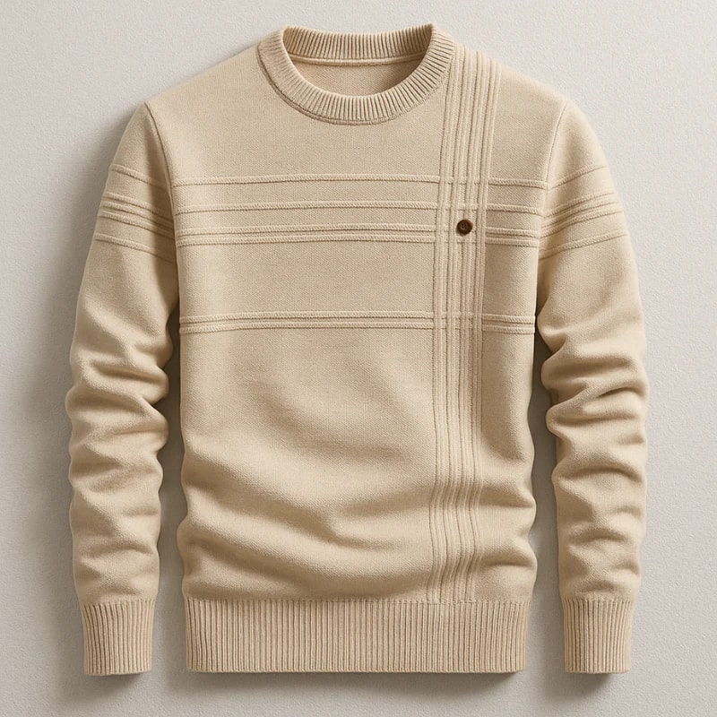 Bradford Men’s Cotton Sweater – Midweight Crew Neck Jumper