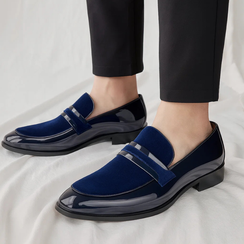 Brandon Men’s Suede Leather Penny Loafers