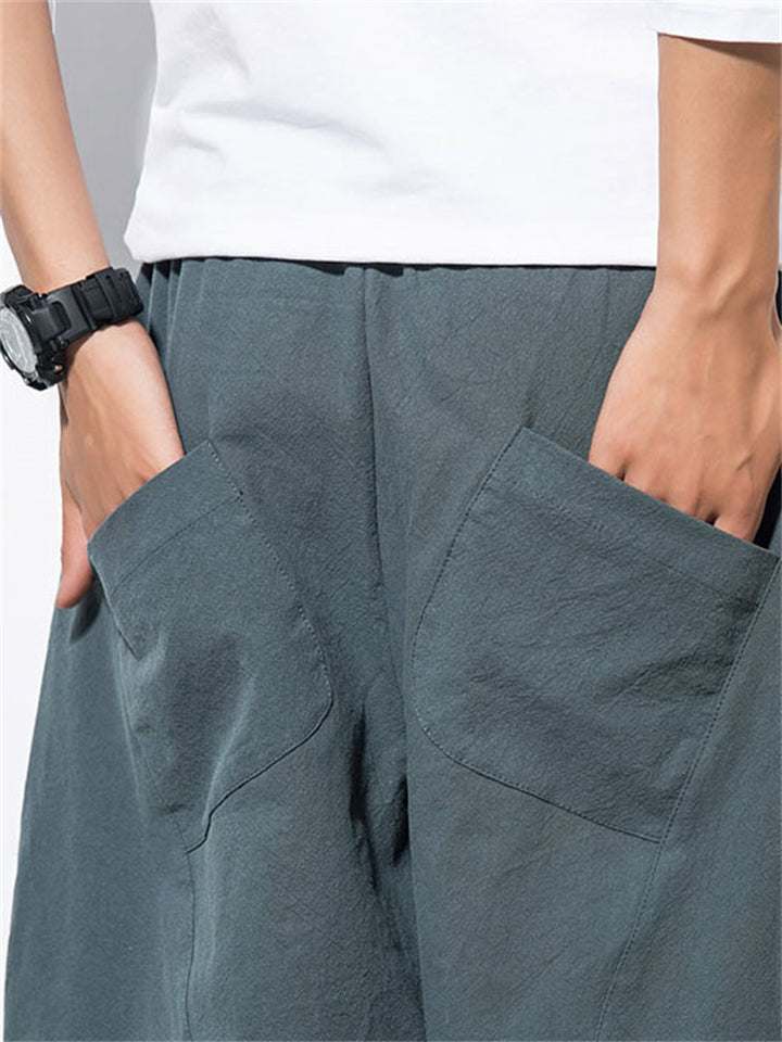 Ronan Men’s Linen Pants – Ultra-Light Cotton Blend with Drawstring Waist