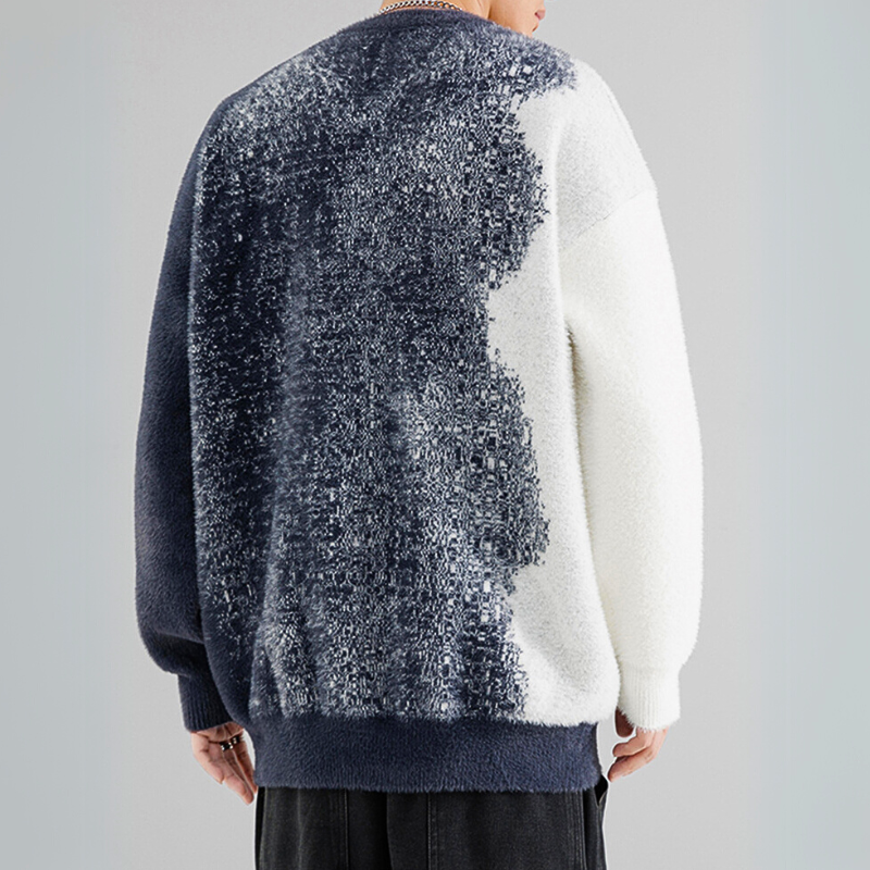 Talia Pixelated Knit Sweater