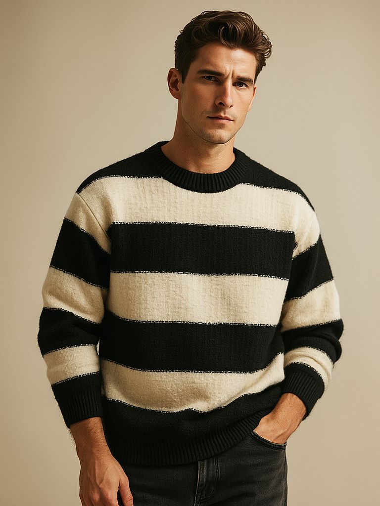Everett Men’s Knit Sweater – Premium Soft Fabric Pullover