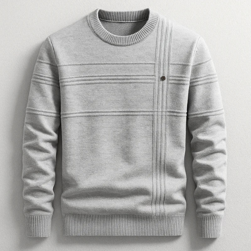 Bradford Men’s Cotton Sweater – Midweight Crew Neck Jumper
