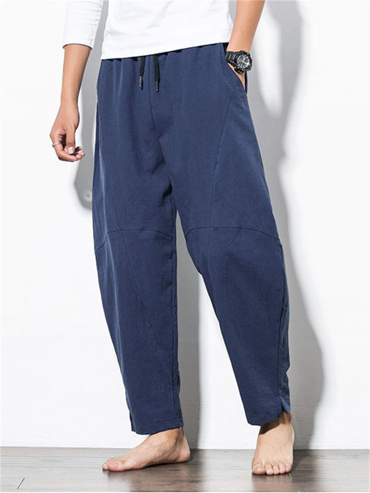 Ronan Men’s Linen Pants – Ultra-Light Cotton Blend with Drawstring Waist
