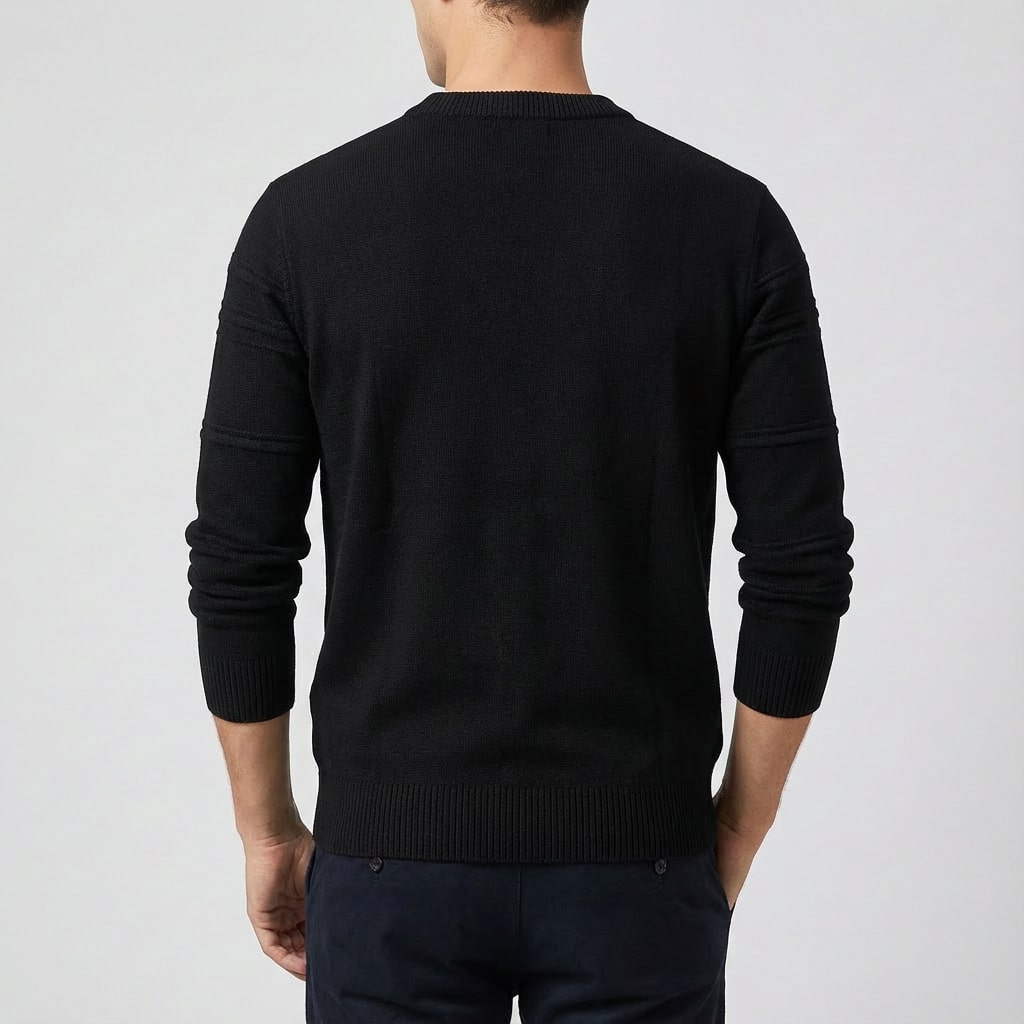 Bradford Men’s Cotton Sweater – Midweight Crew Neck Jumper