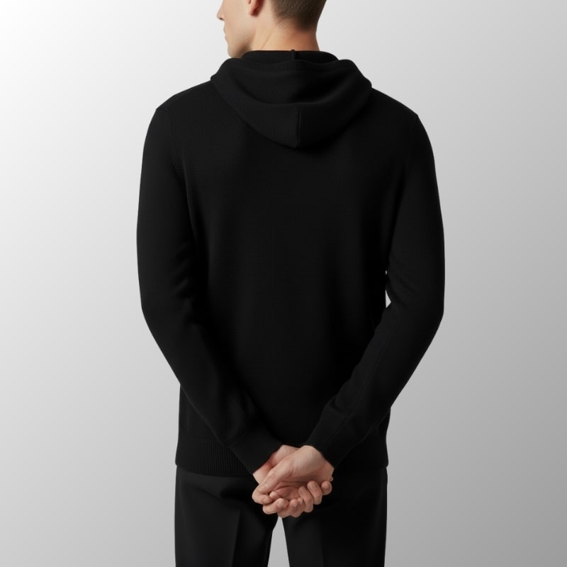 Leon Men’s Merino Wool Hoodie – Lightweight Warmth with Tailored Fit