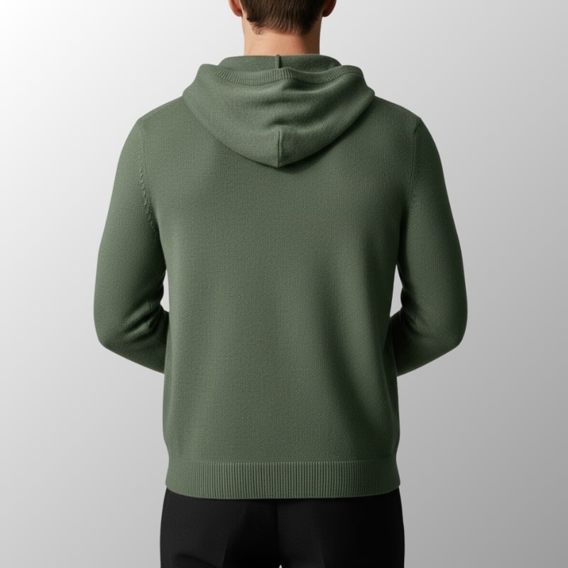 Leon Men’s Merino Wool Hoodie – Lightweight Warmth with Tailored Fit