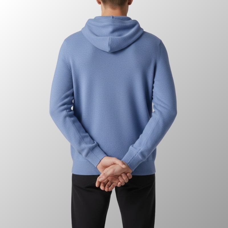 Leon Men’s Merino Wool Hoodie – Lightweight Warmth with Tailored Fit