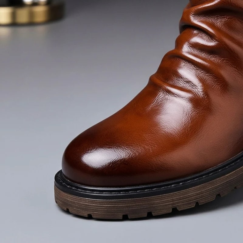 Hudson Men’s Leather Boots – Handcrafted Italian Leather