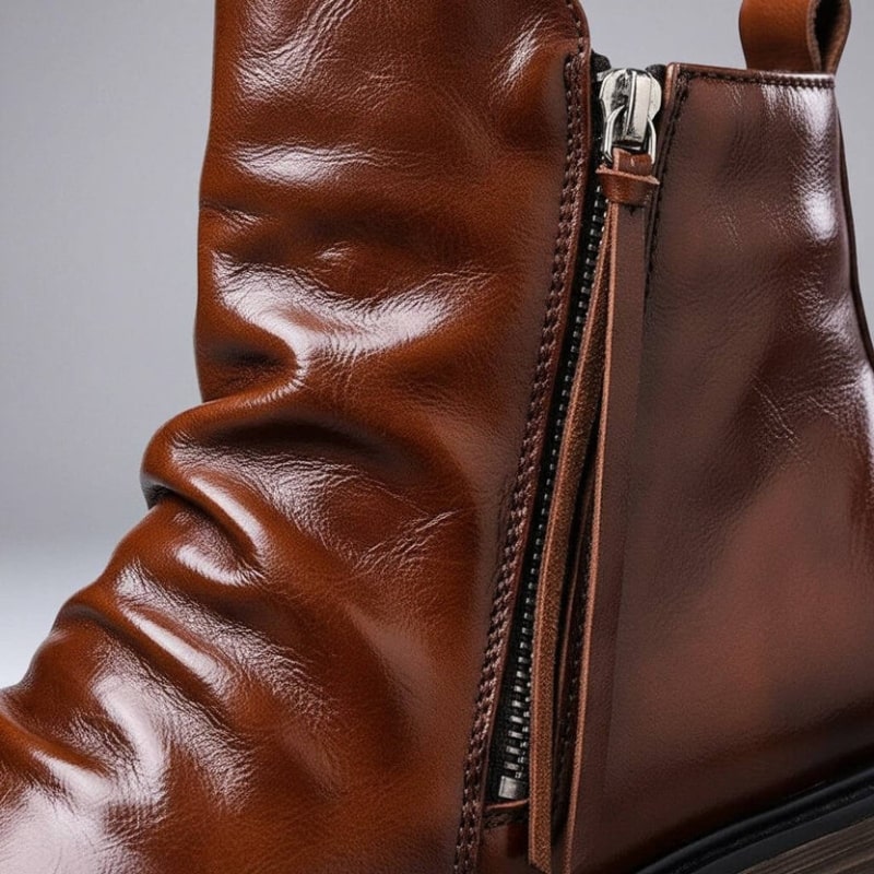 Hudson Men’s Leather Boots – Handcrafted Italian Leather