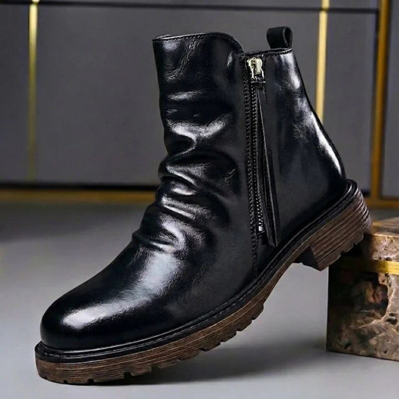 Hudson Men’s Leather Boots – Handcrafted Italian Leather