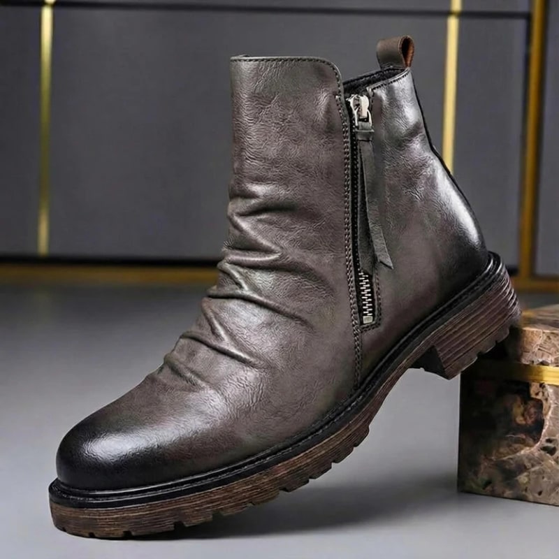 Hudson Men’s Leather Boots – Handcrafted Italian Leather