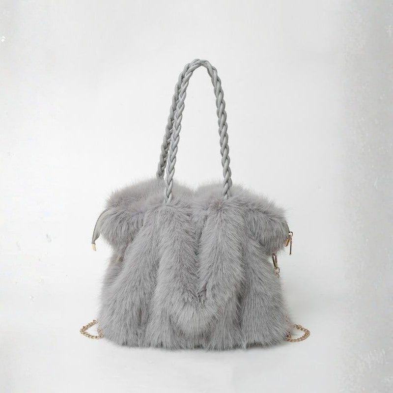Ornella Women’s Shoulder Tote Bag –  Lightweight Plush Velvet