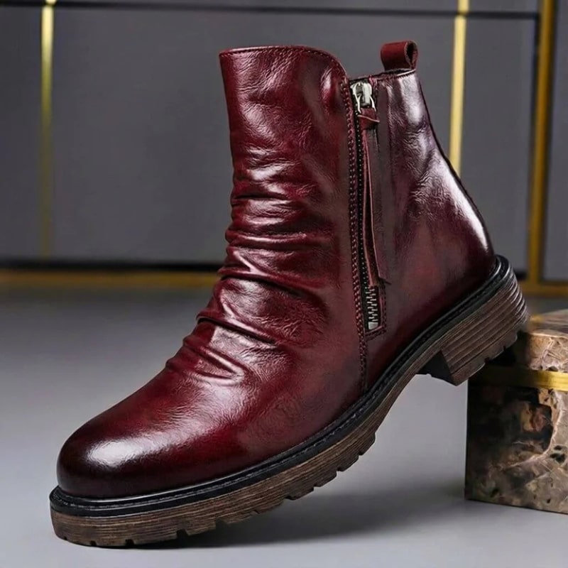 Hudson Men’s Leather Boots – Handcrafted Italian Leather