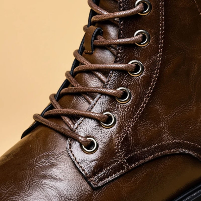 Windsor Men’s Leather Boots – Handcrafted Polished Leather Ankle Boots