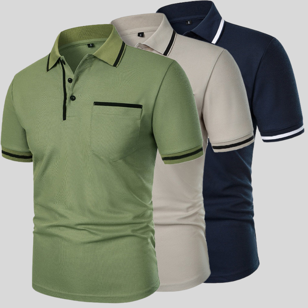Dexter Polo - Tailored Short-Sleeve Cotton Blend Shirt