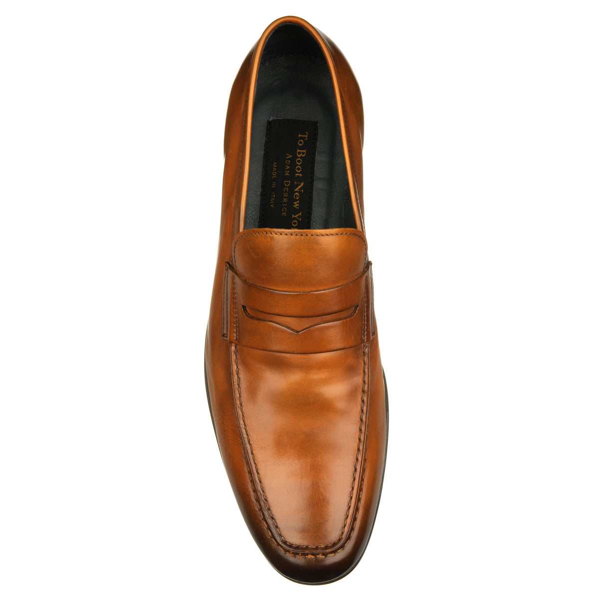 Julian Penny Loafer – Hand-Burnished Italian Calf Leather Slip-On