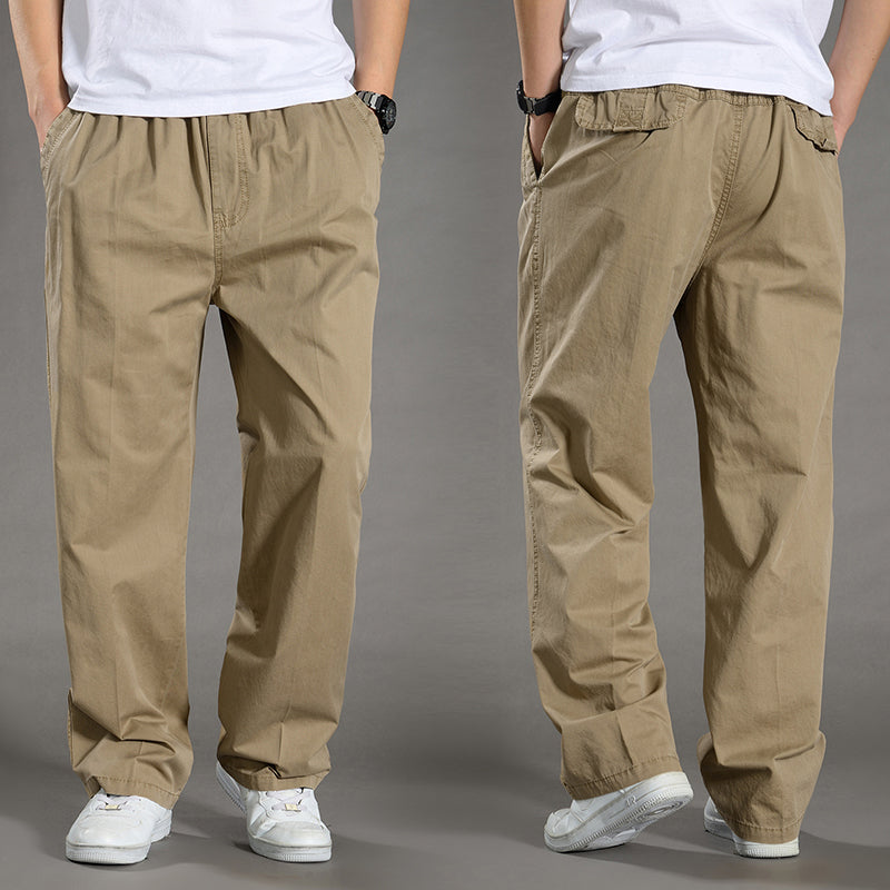 Lorenzo Men's Cotton Cargo Trousers – Relaxed Fit Men’s Utility Pants