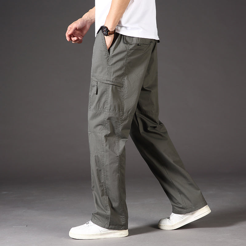 Lorenzo Men's Cotton Cargo Trousers – Relaxed Fit Men’s Utility Pants