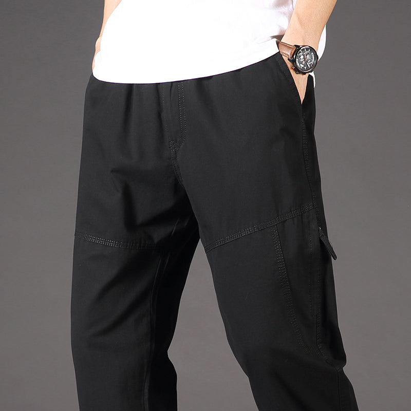 Lorenzo Men's Cotton Cargo Trousers – Relaxed Fit Men’s Utility Pants