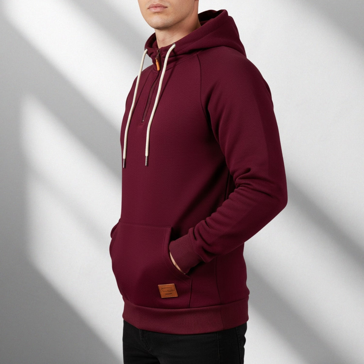 Hendrix Men's Zip-Up Hoodie – Heavyweight Cotton Blend Pullover