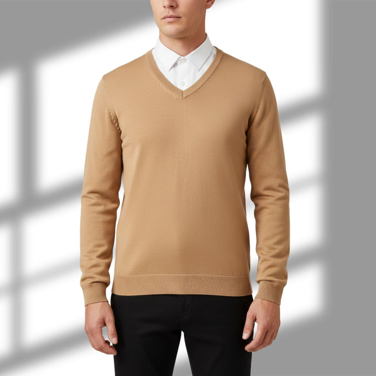 Victoriano Men’s Knit Sweater – Lightweight V-Neck Pullover