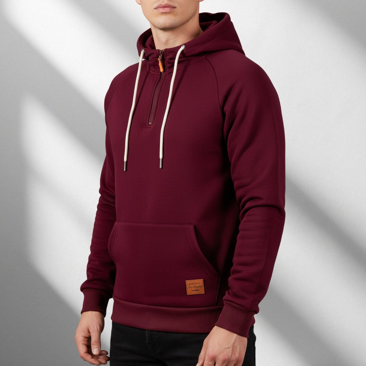 Hendrix Men's Zip-Up Hoodie – Heavyweight Cotton Blend Pullover