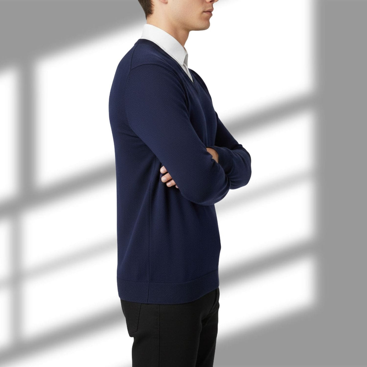Victoriano Men’s Knit Sweater – Lightweight V-Neck Pullover