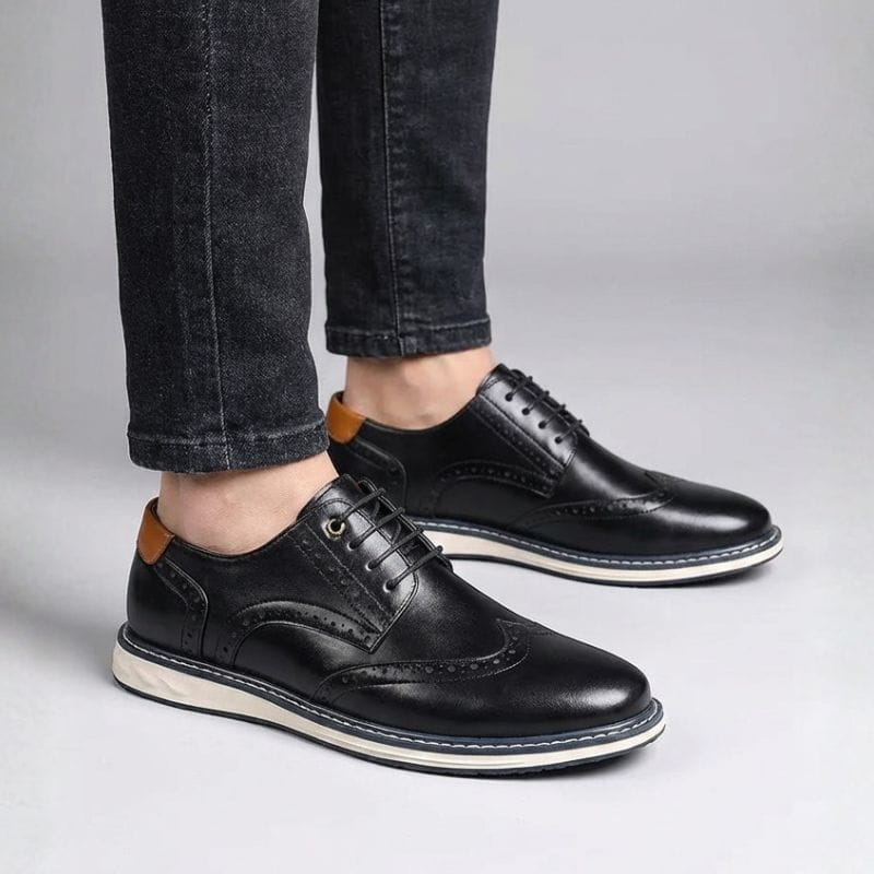 Boris Men’s Leather Brogue Shoes