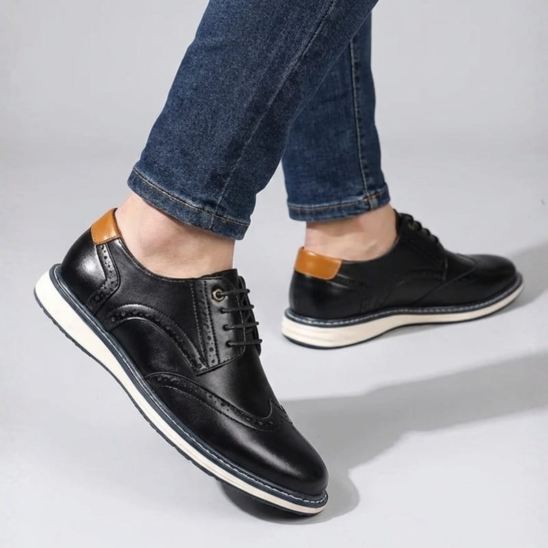 Boris Men’s Leather Brogue Shoes