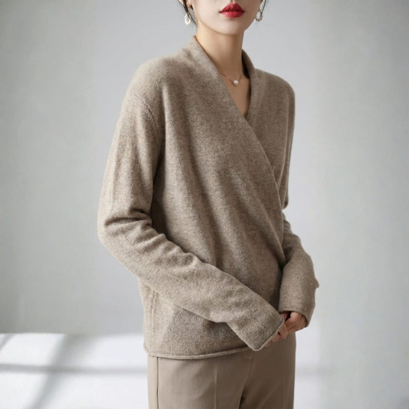 Jasmine Women’s Cross-Wrap Knit Sweater