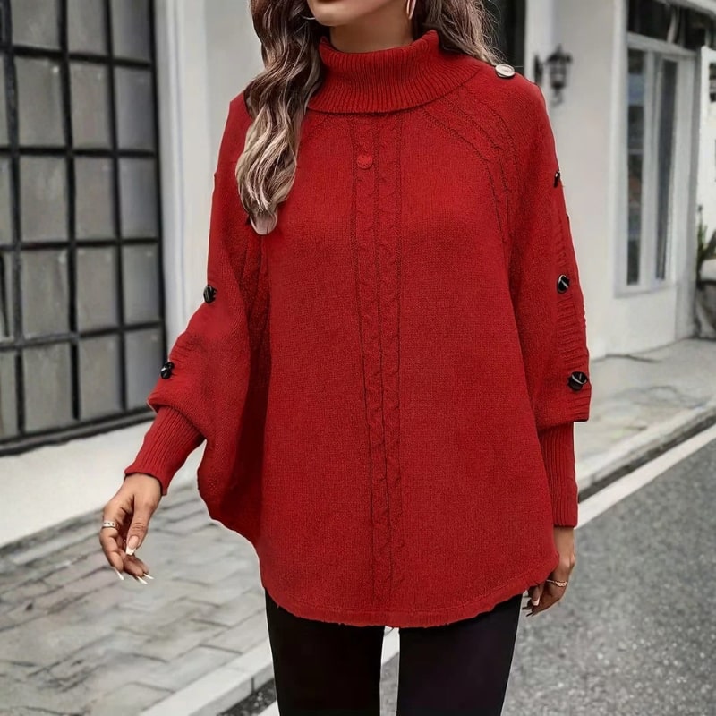 Benilda Women’s Sweater – High-Neck Jumper