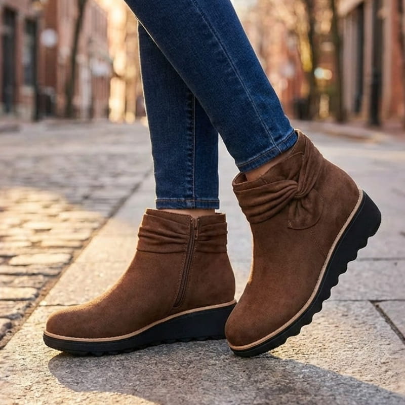 Penelope Suede Heritage Ankle Boots
