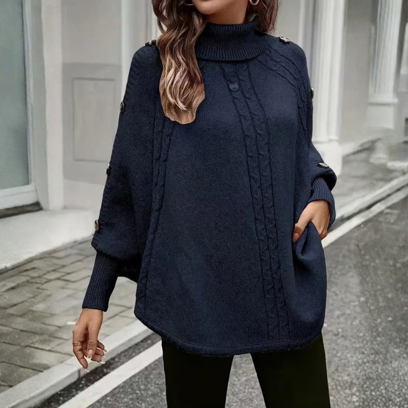Benilda Women’s Sweater – High-Neck Jumper