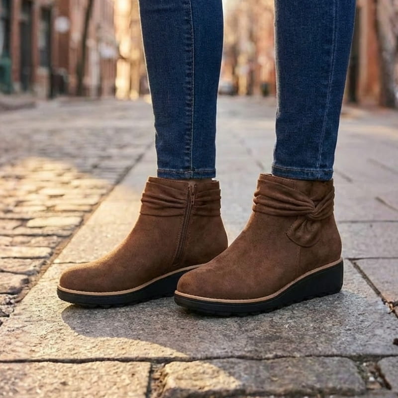 Penelope Suede Heritage Ankle Boots