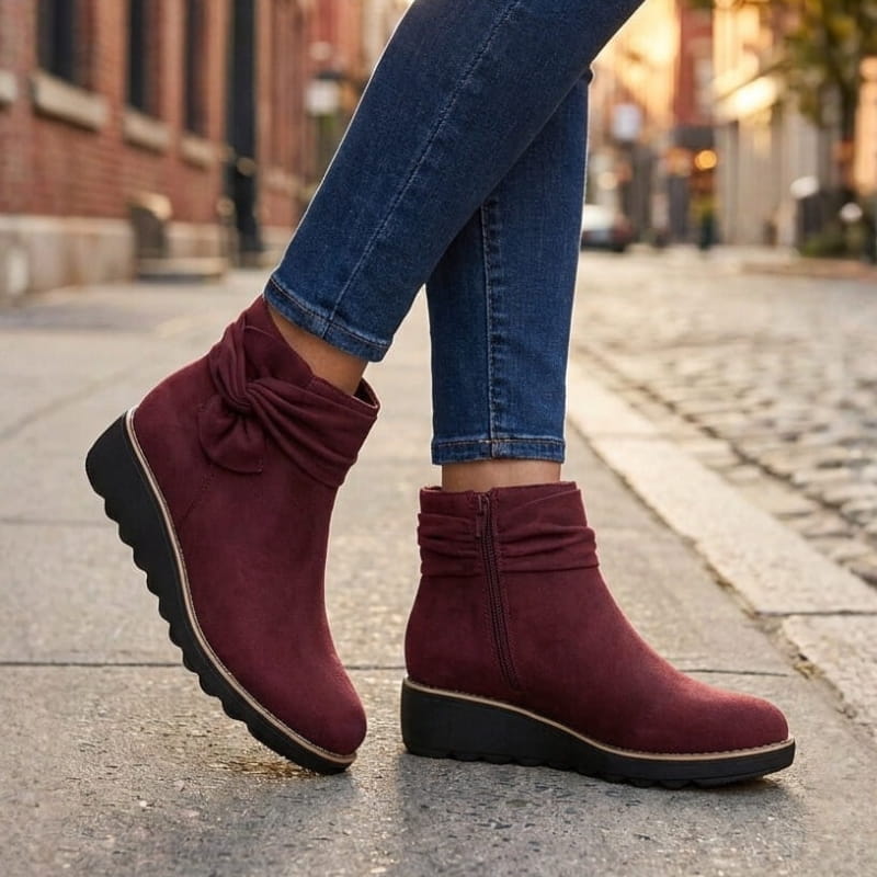 Penelope Suede Heritage Ankle Boots
