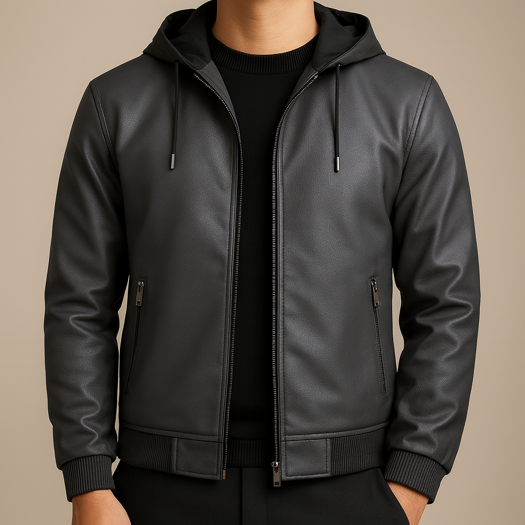 Jasper Men’s Leather Jacket – Premium Handstitched Durable Leather