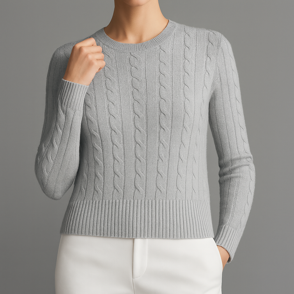 Bettina Women’s Cotton Sweater – Ultra-Soft Knit with Handstitched Lining