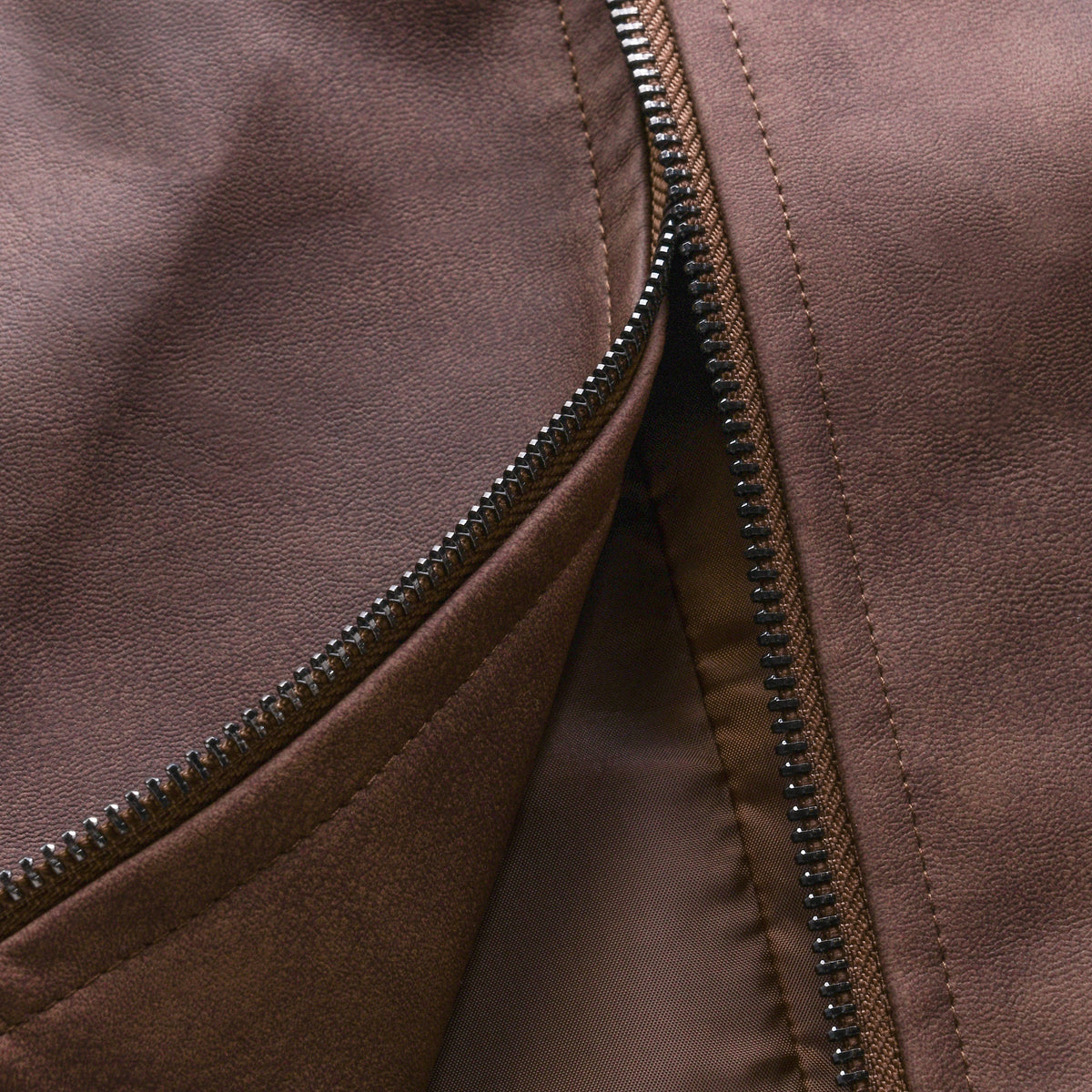 Weston Men’s Leather Jacket – Slim Fit Zipper Design with Classic Detailing