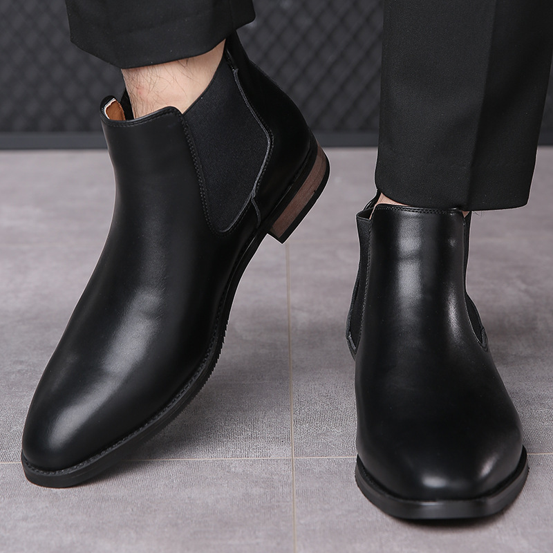 Paxton Men’s Leather Chelsea Boots – Cushioned Comfort & Classic Style