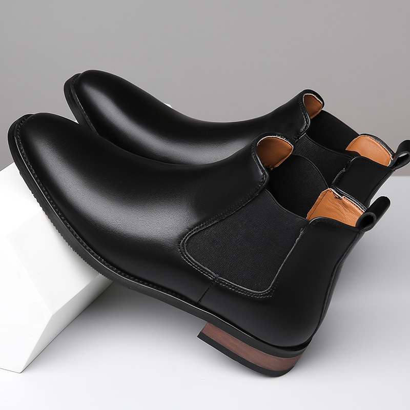 Paxton Men’s Leather Chelsea Boots – Cushioned Comfort & Classic Style