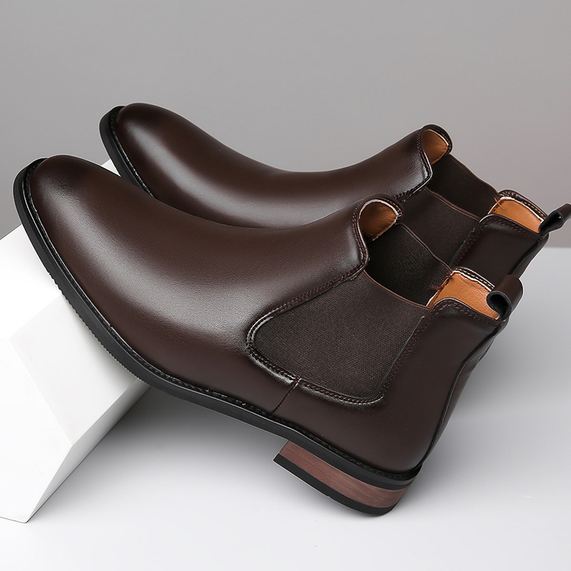 Paxton Men’s Leather Chelsea Boots – Cushioned Comfort & Classic Style