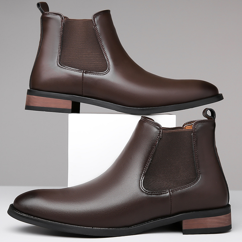 Paxton Men’s Leather Chelsea Boots – Cushioned Comfort & Classic Style