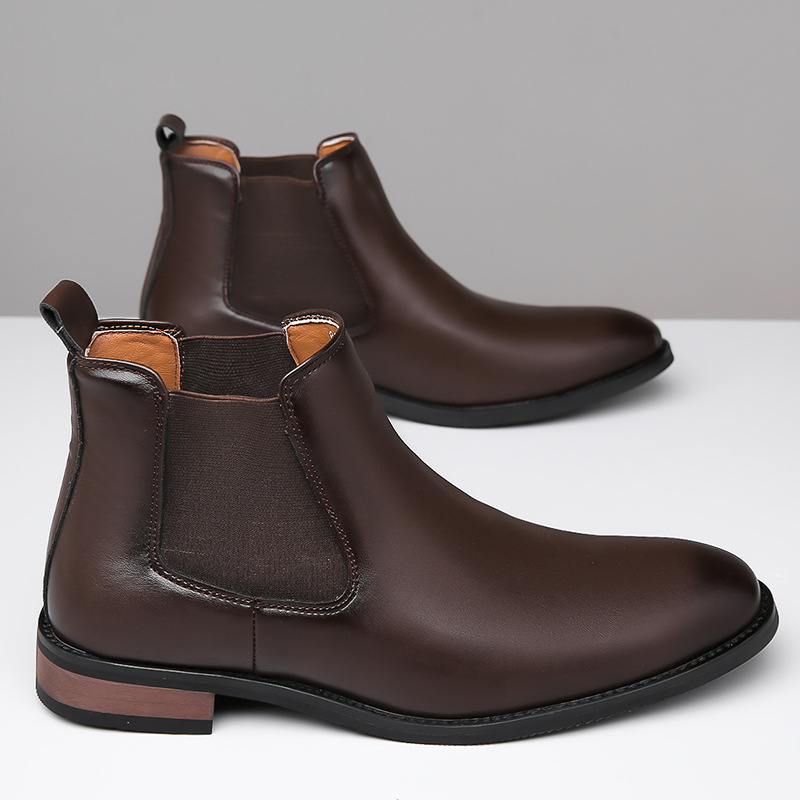 Paxton Men’s Leather Chelsea Boots – Cushioned Comfort & Classic Style