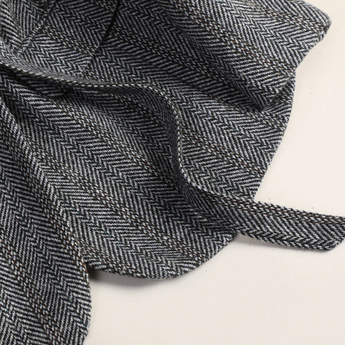 Aiko Women’s Wool Jacket – Kimono-Inspired Outerwear with Obi Belt