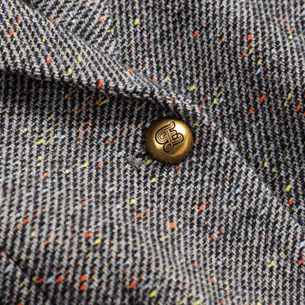 Tayla Women’s Tweed Jacket – Slim Fit Sports Blazer with Gold Buttons
