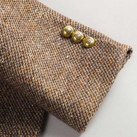 Tayla Women’s Tweed Jacket – Slim Fit Sports Blazer with Gold Buttons