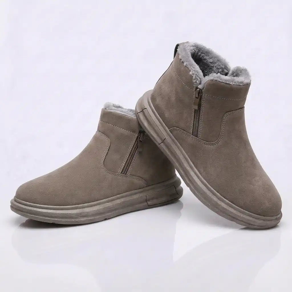 Fleece-Lined Winter Ankle Boots – Arch Support & Wide Toe Box | Moose