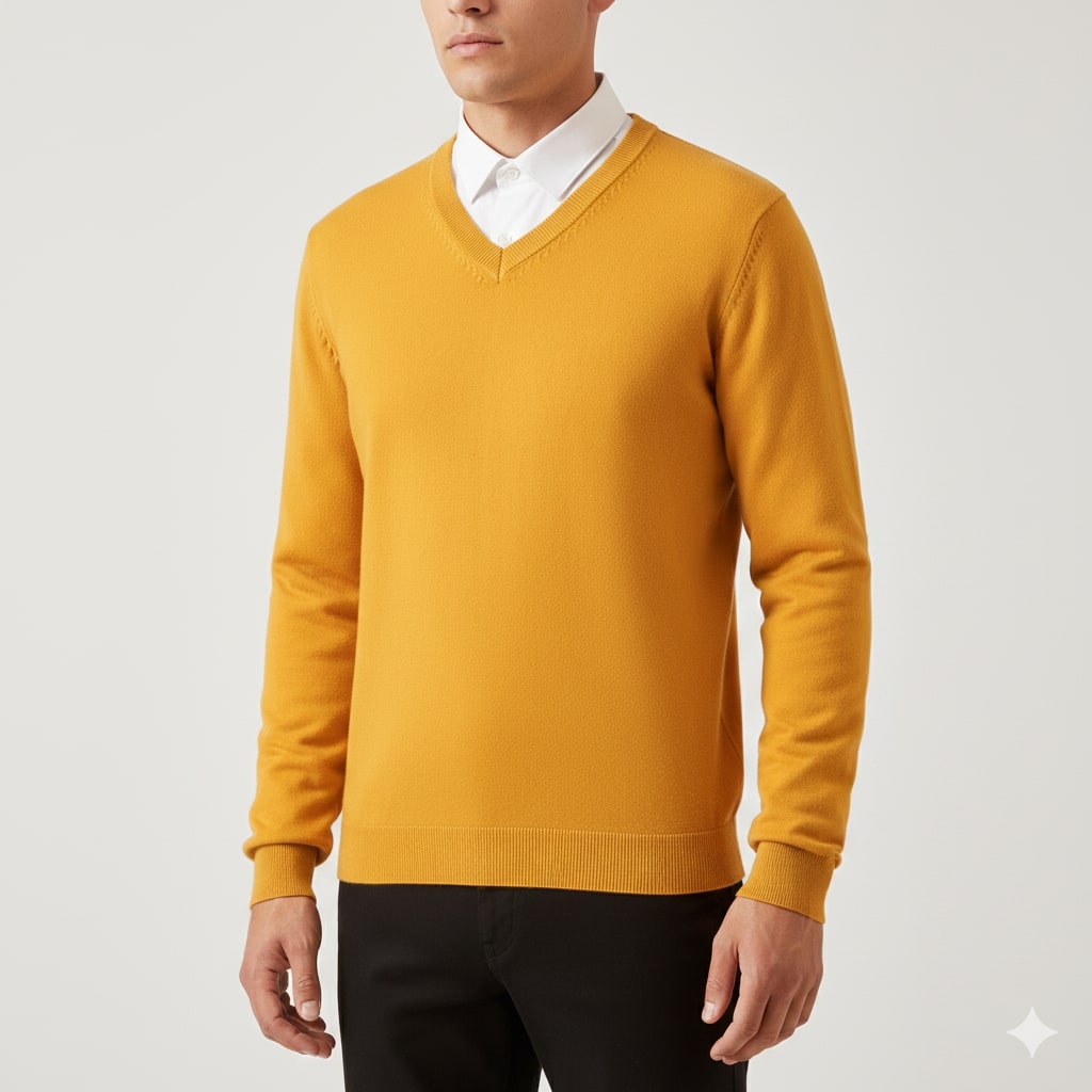 Victoriano Men’s Knit Sweater – Lightweight V-Neck Pullover