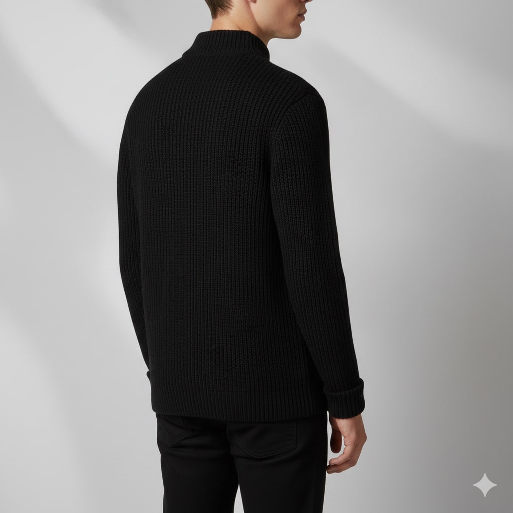 Julian Men’s Cable Knit Pullover – Soft O-Neck Sweater