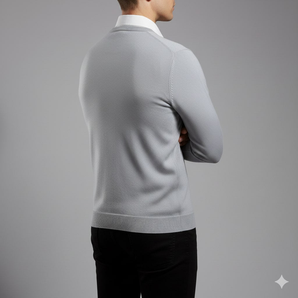 Victoriano Men’s Knit Sweater – Lightweight V-Neck Pullover